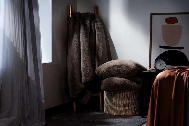 Faux Fur Collection in truffle