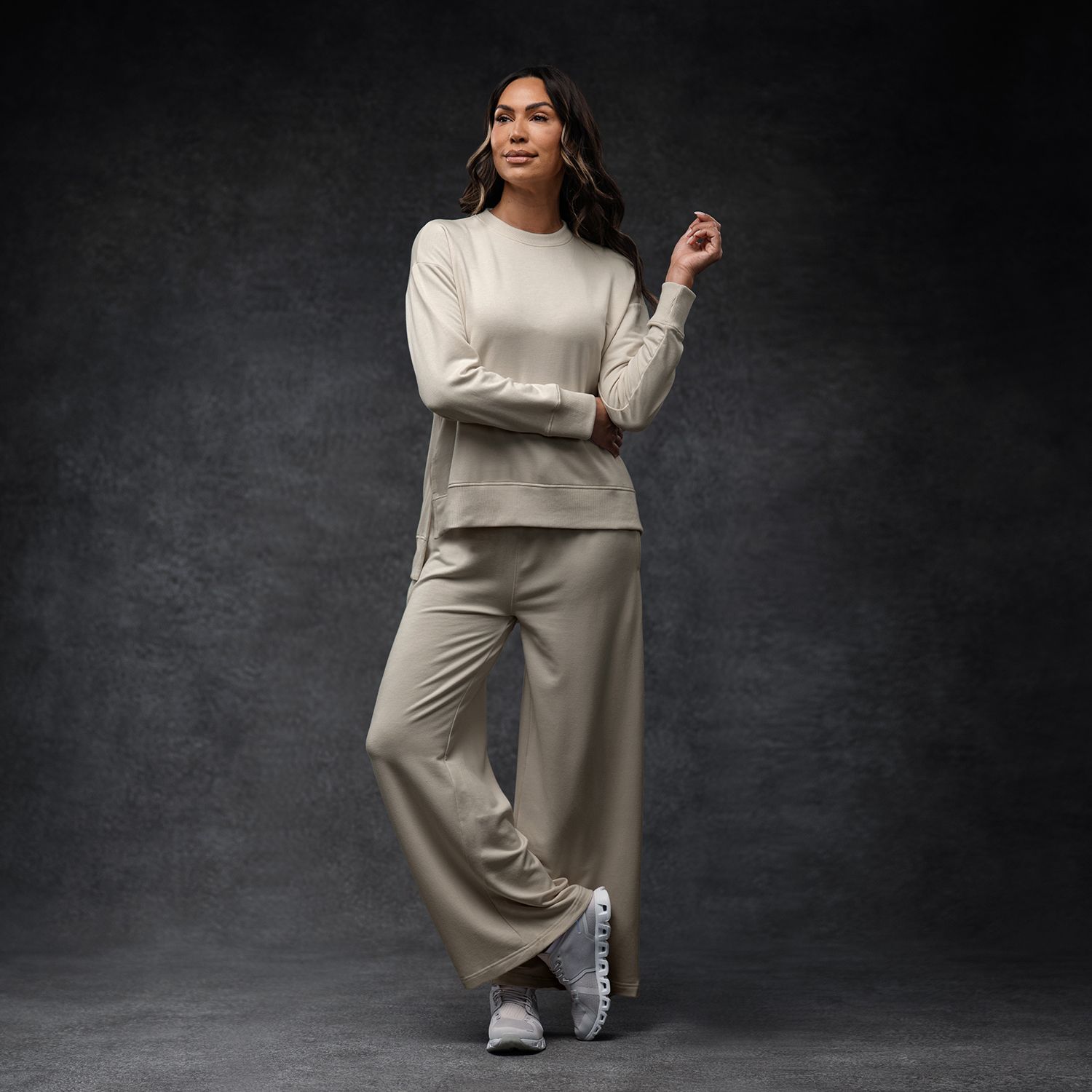 Bone Women's Essential Tunic + Wide-leg pant Set