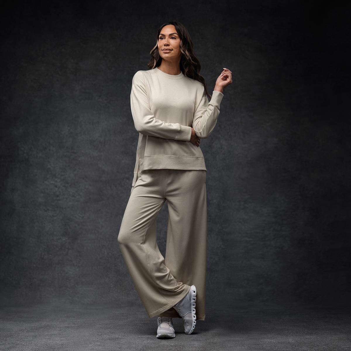 Bone Women's Essential Tunic + Wide-leg pant Set