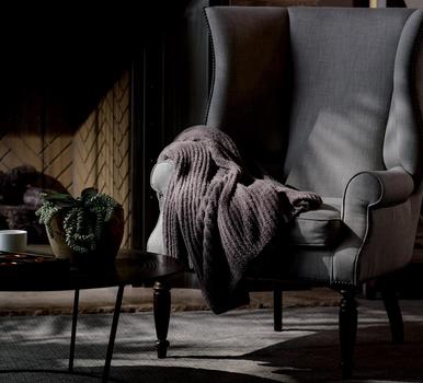 Cloud Ultra Plush Throw on a chair