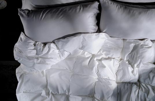 ClimaSense Comforter laying on a bed, showing loft