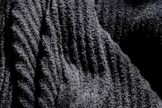 Charcoal Ultra Plush Throw detail