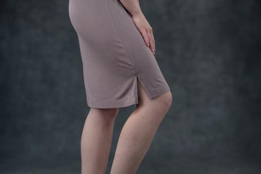 Women's Sleep Dress detail in lilac