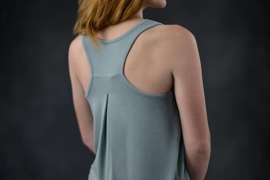 Women's Sleep Tank detail in mist