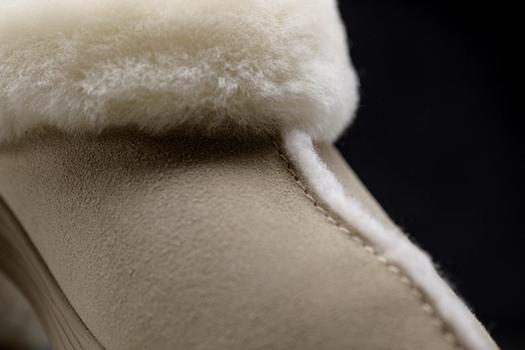 Birch Womens Signature Slippers fuzzy mohawk & collar