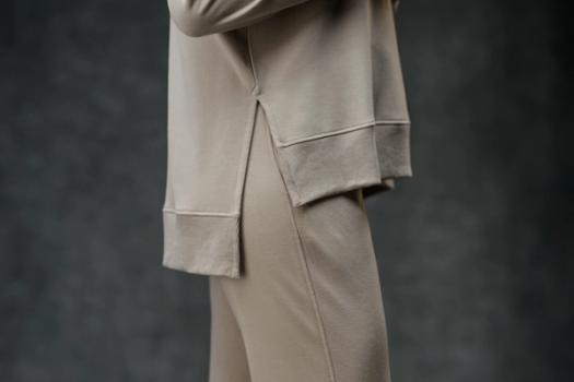 Women's Essential Tunic detail in bone