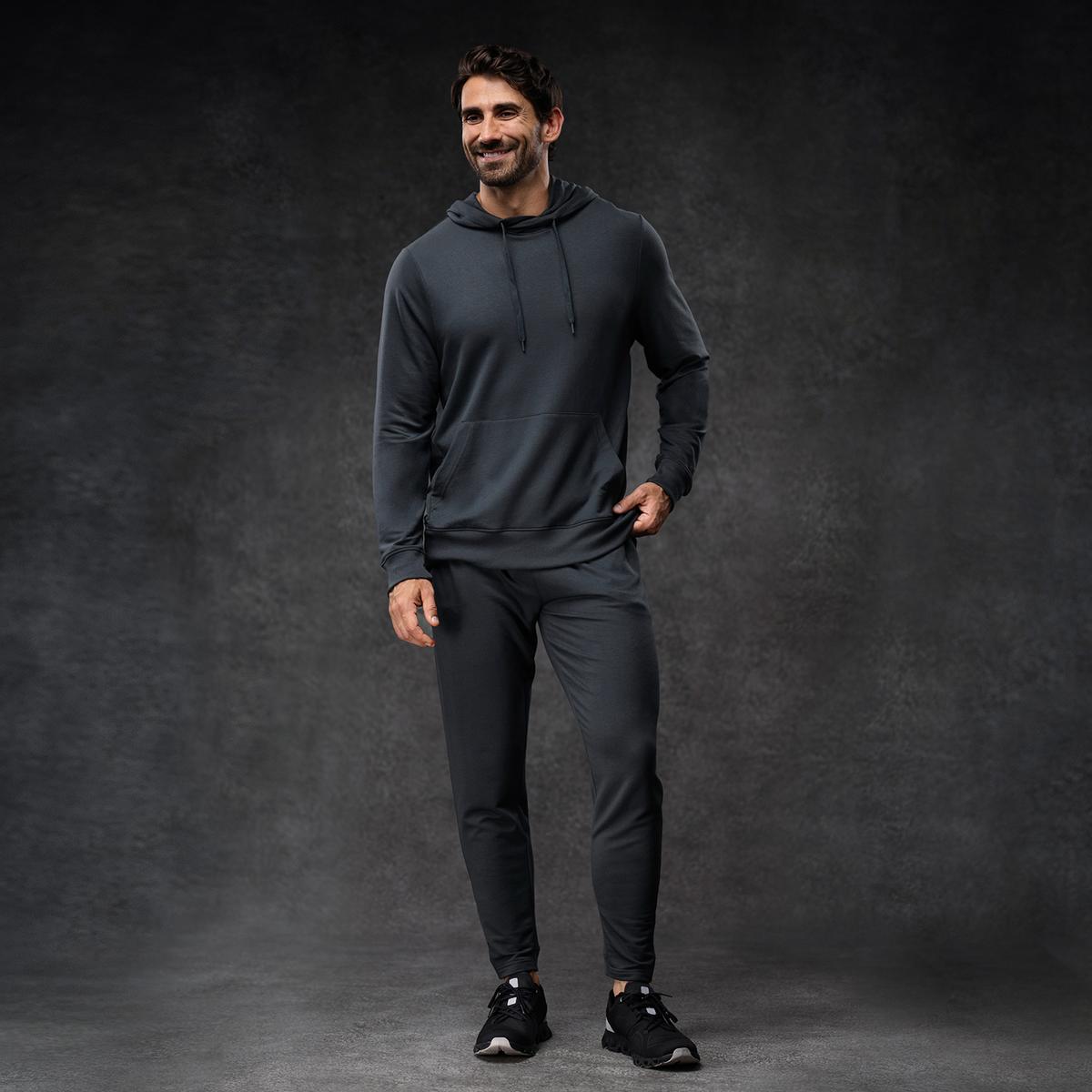 Charcoal Men's Essential Hoodie + Jogger Set