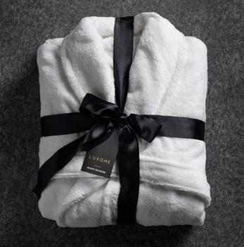 Pearl resort bathrobe perfectly packaged