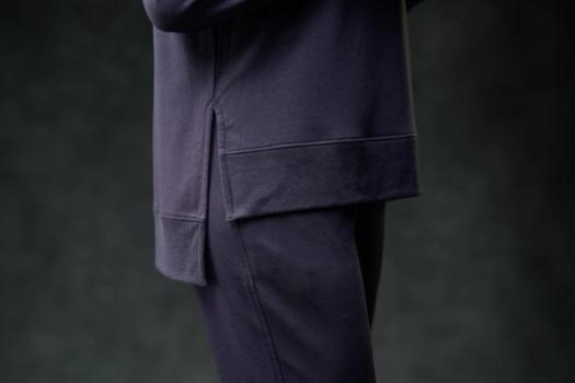 Women's Essential Tunic detail in fig