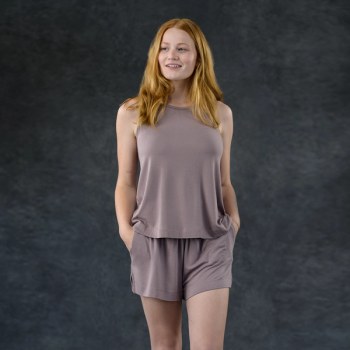 Lilac Women's Sleep Short + Tank