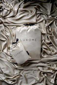 Luxury Sheet Set and Pillowcase Set packaging in Dune