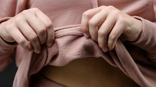 Modal fleece detail in petal