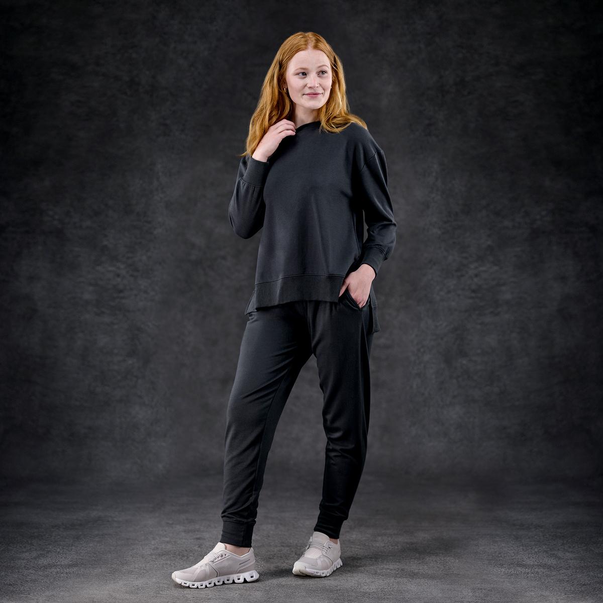Charcoal Women's Essential Tunic + Jogger Set
