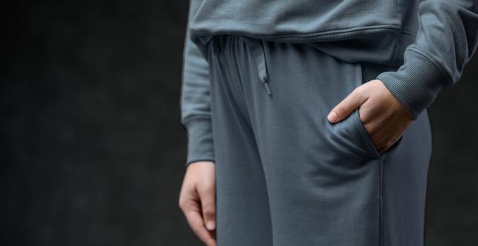 Women's Essential Pant detail in spruce