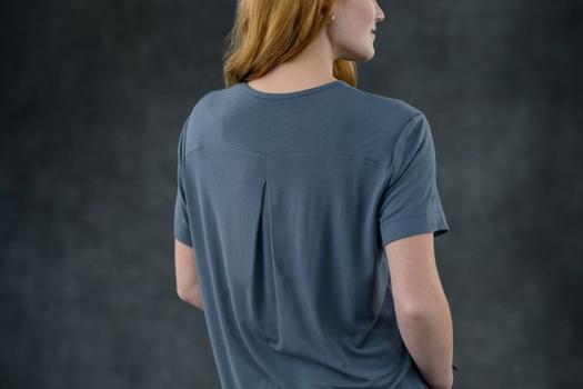 Women's Sleep Tee detail in dusk