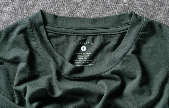 Men's Modal Sleepwear detail in evergreen