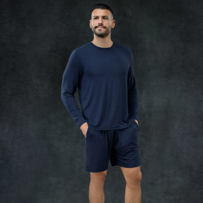 Short Pyjama Homme Court Doux Et Respirant - Bas De Pyjama Léger Avec Poches, Grande Taille Confortable