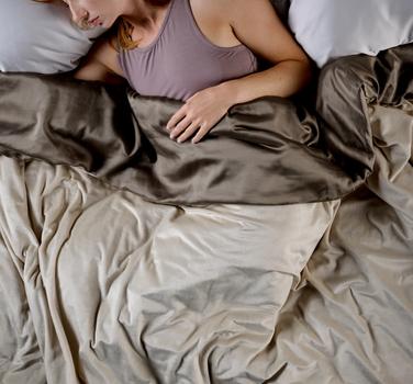 Dune Truffle Weighted Blanket - Removable Cover Minky Bamboo Lyocell