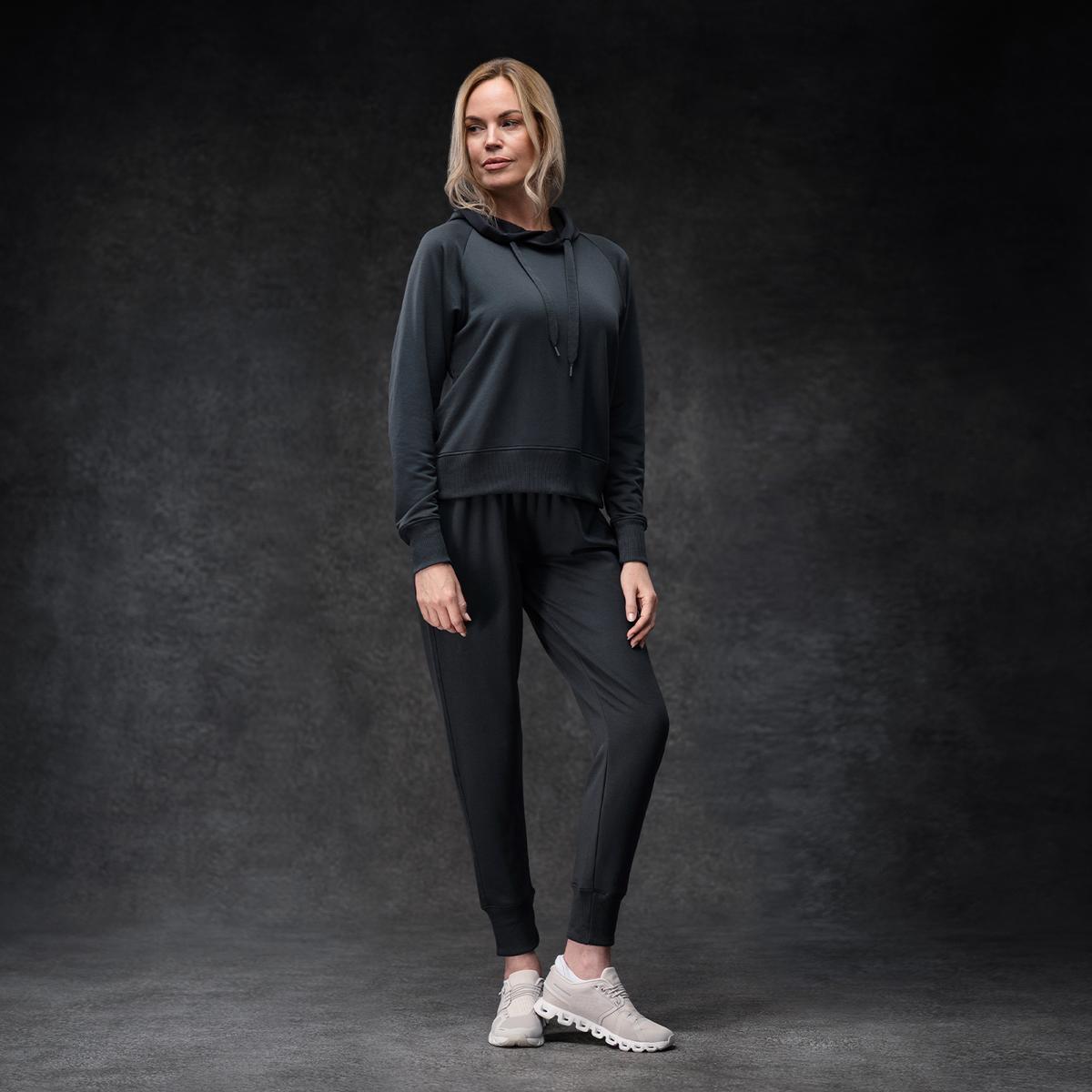 Charcoal Women's Essential Hoodie + Jogger Set