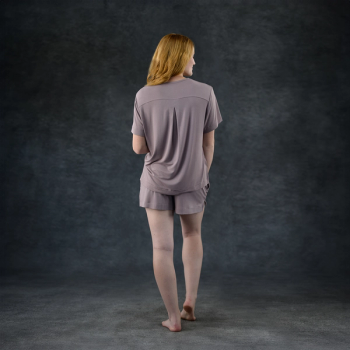Lilac Women's Sleep Short + Tee
