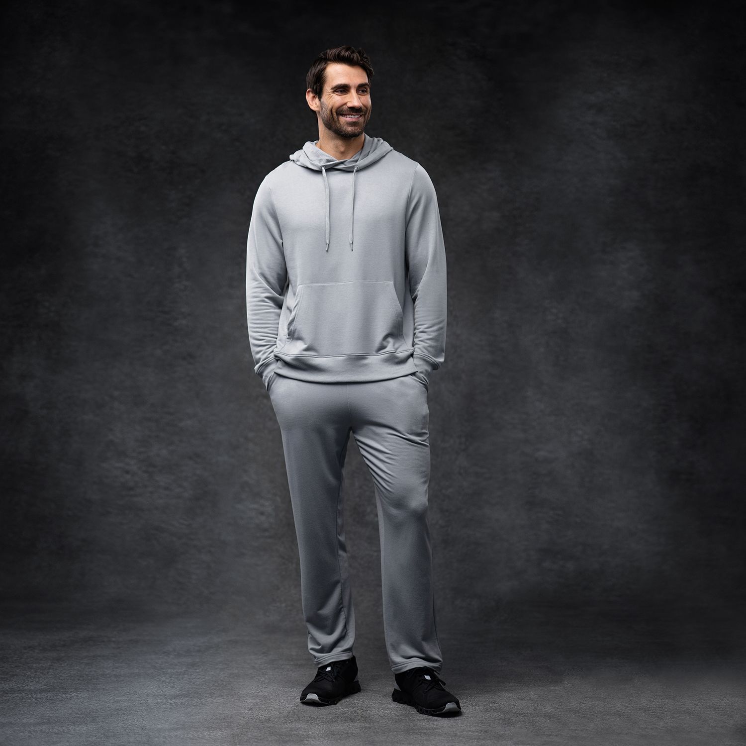 Smoke Men's Essential Hoodie + Relaxed Pant Set