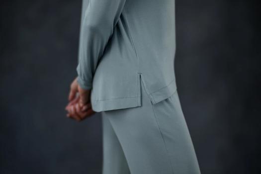 Women's Sleep Shirt detail in mist