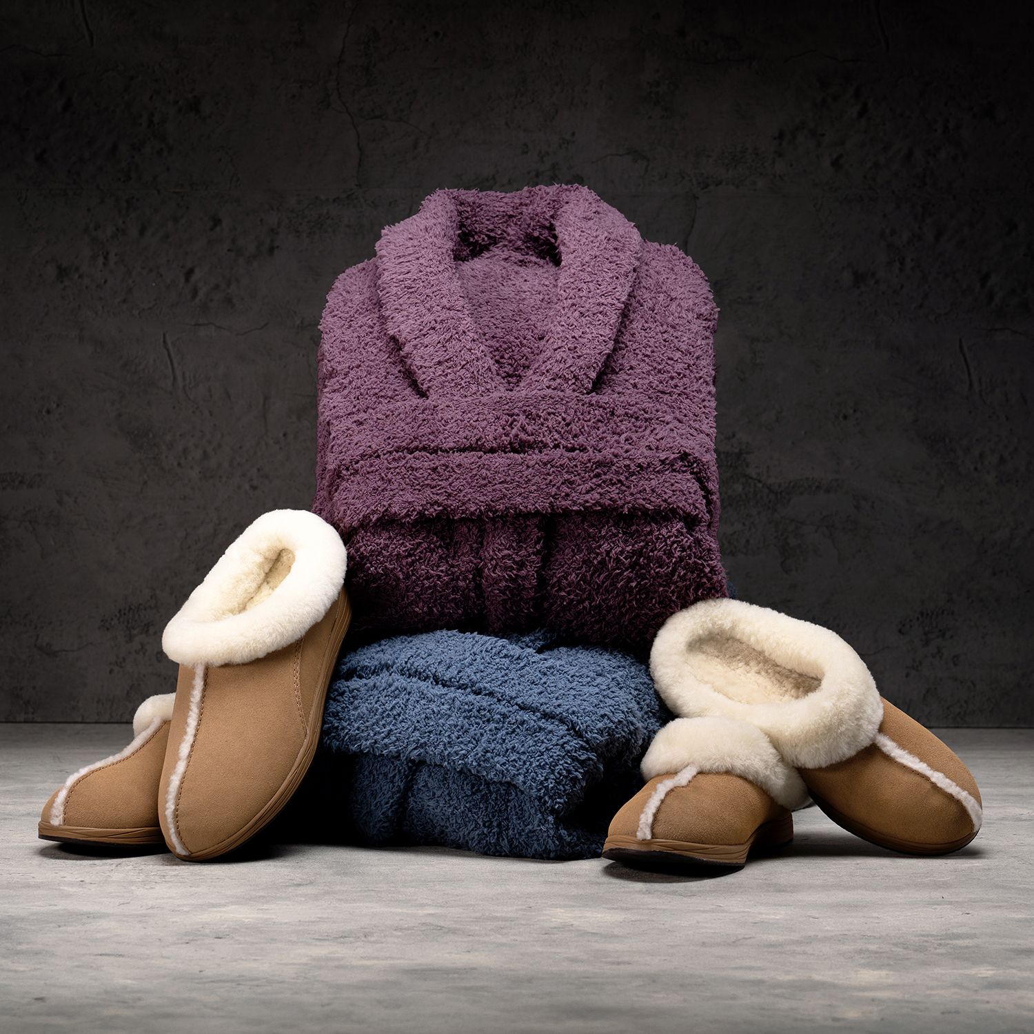 His and Hers Robe + Slipper Bundle
