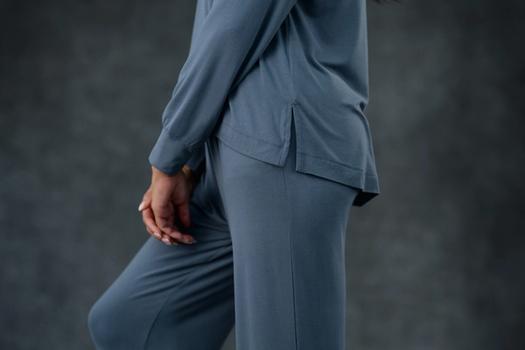 Women's Sleep Shirt detail in dusk