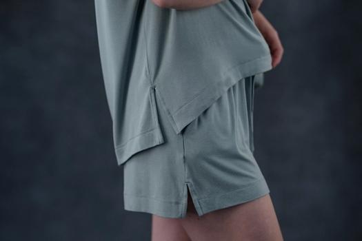 Women's Sleep Short detail in mist