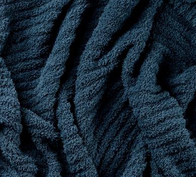 Close-up detail of the fabric in the color ocean