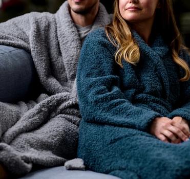His and her comfort, unisex fit cozy robe
