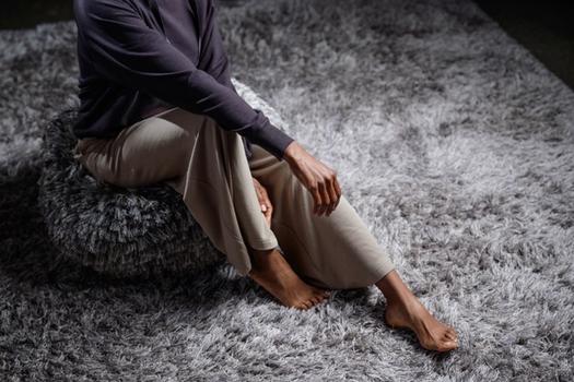 Women wearing the luxuriously soft Essential Wide-Leg Pant in bone
