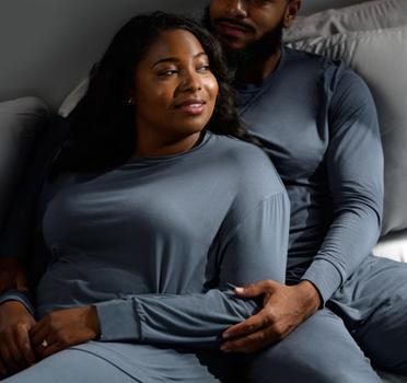Couple wearing super cozy Modal Sleepwear
