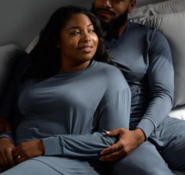 Couple wearing super cozy Modal Sleepwear