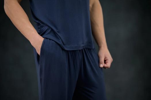 Men's Sleep Pant detail in storm