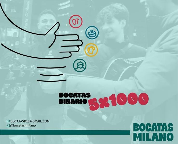 Dona il tuo 5×1000 a Bocatas Binario 10