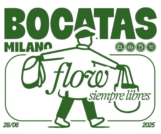 Grafica maglietta 2025 — flow, siempre libres