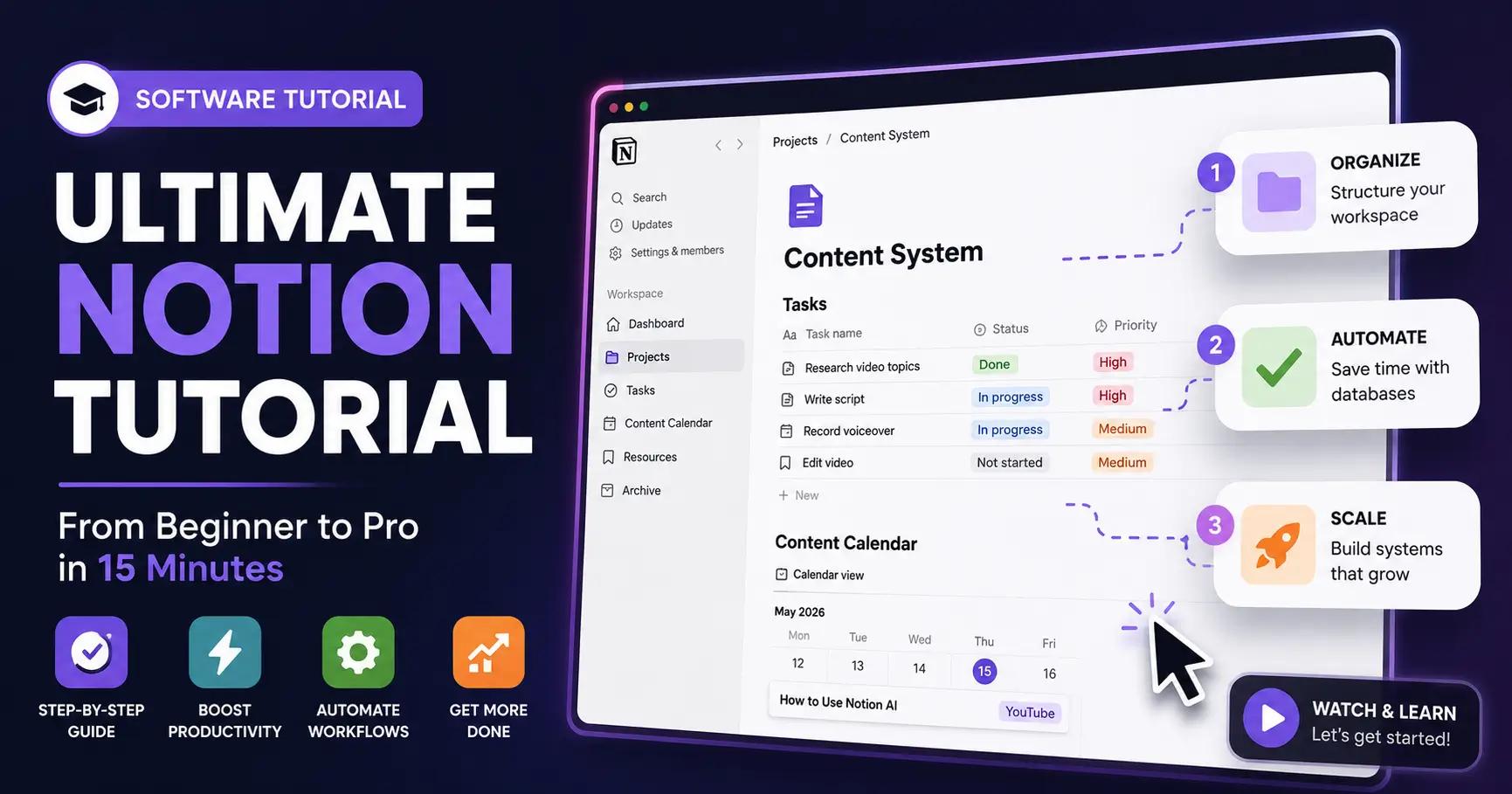 Software and SaaS tutorials