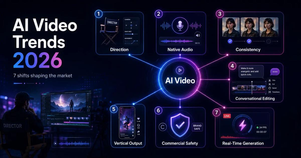 Seven AI Video Industry Trends Defining 2026