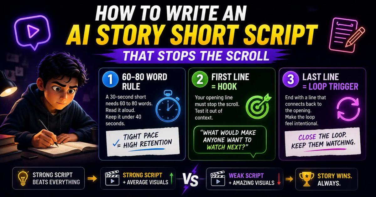 How to Write an AI Story Short Script That Stops the Scroll