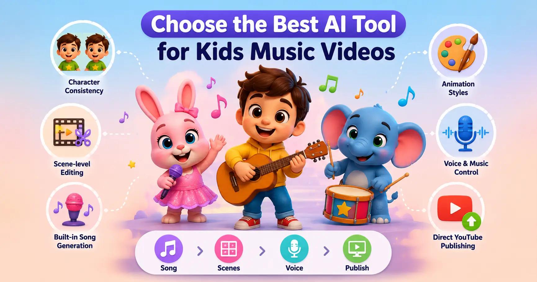 Choosing the best AI tool for kids music videos