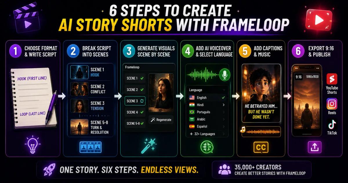 How to Create AI Story Shorts with Frameloop