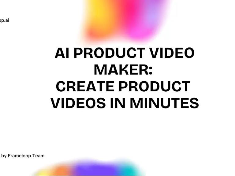 AI product video maker