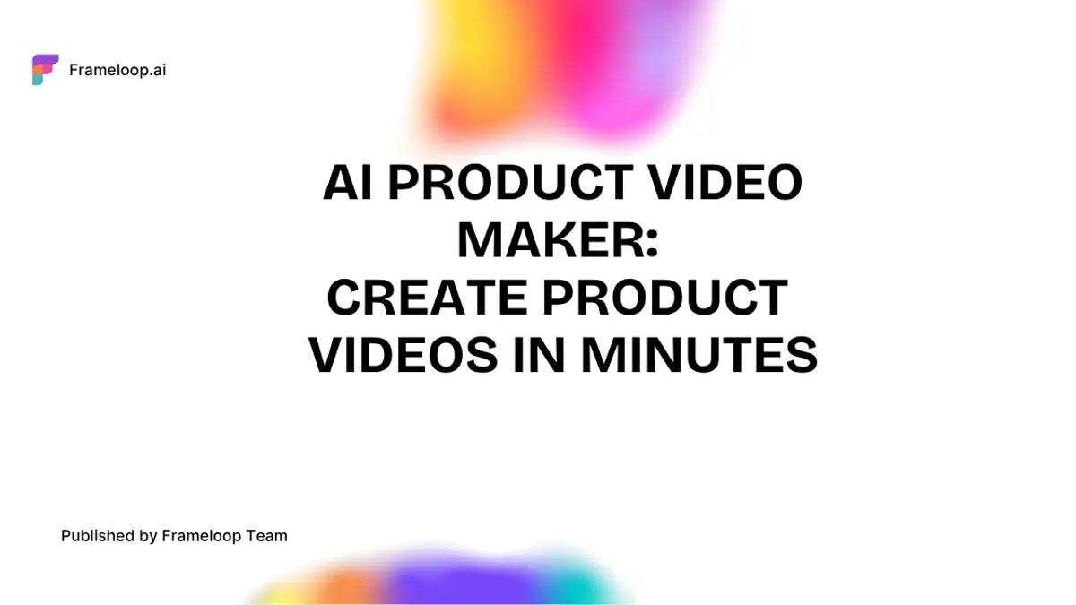 AI product video maker