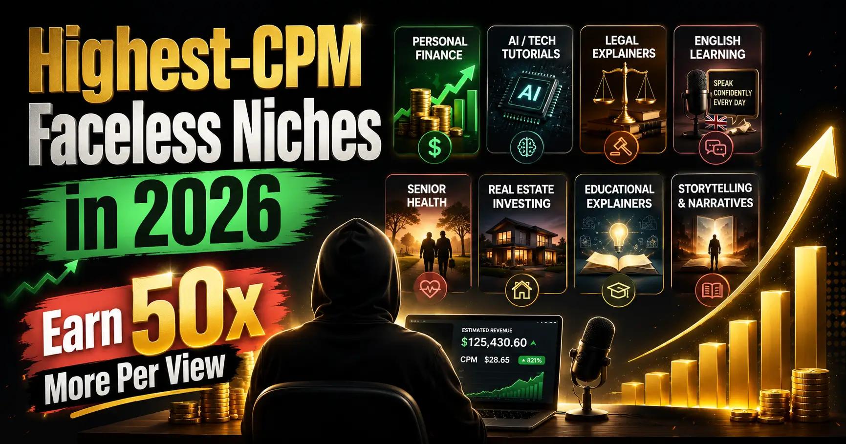 High CPM YouTube Niches for Faceless Channels