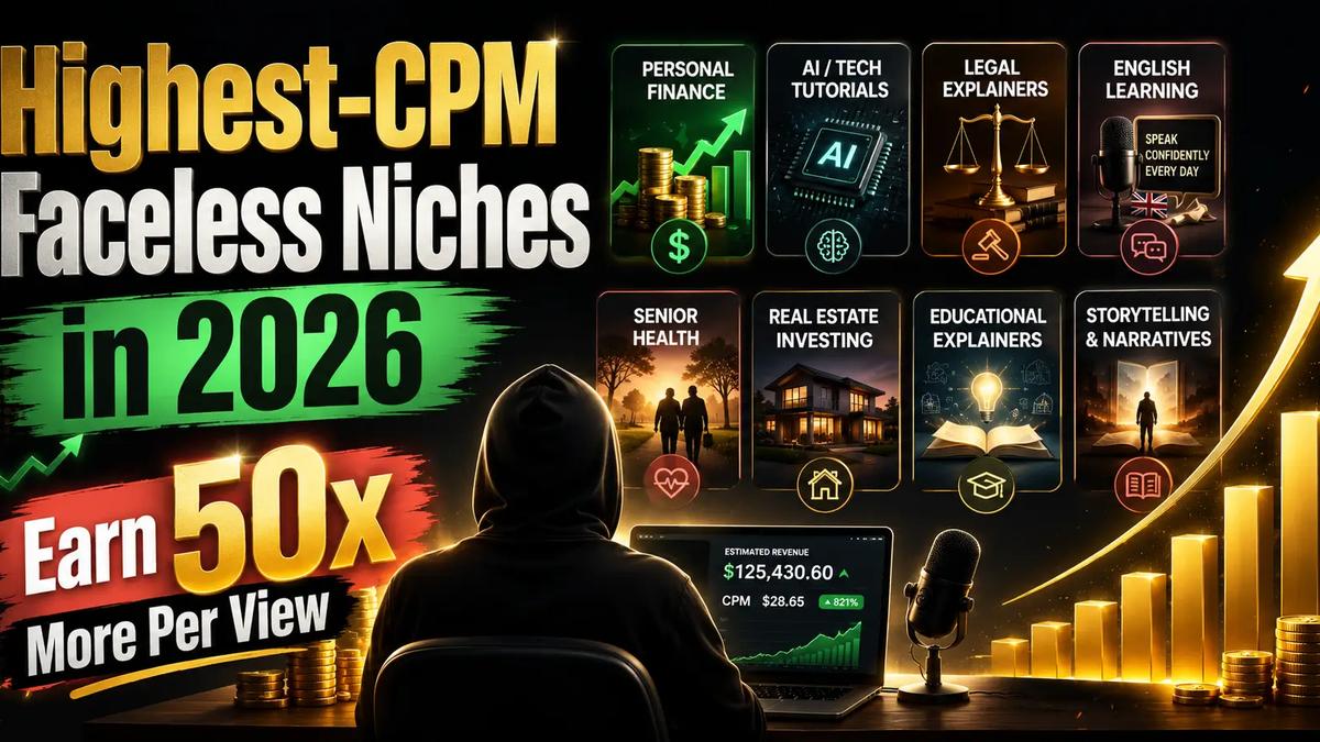 High CPM YouTube Niches for Faceless Channels