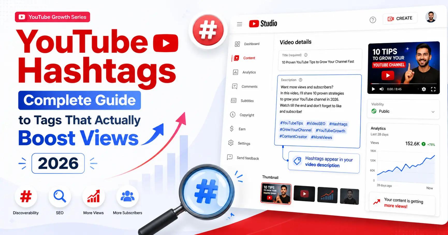 YouTube Hashtags That Actually Boost Views 2026