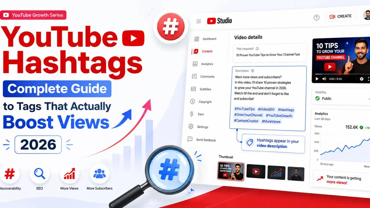 YouTube Hashtags That Actually Boost Views 2026