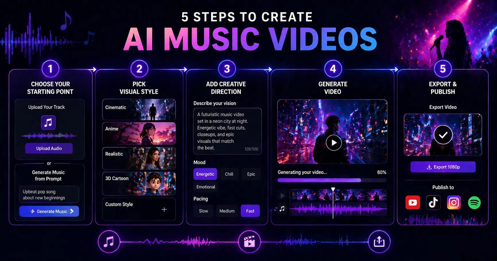 How to Use Frameloop AI Music Video Generator