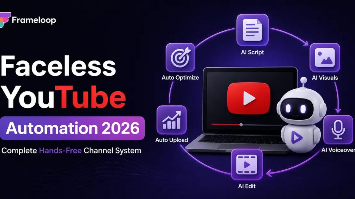 Faceless YouTube Automation 2026: Complete Hands-Free Channel System